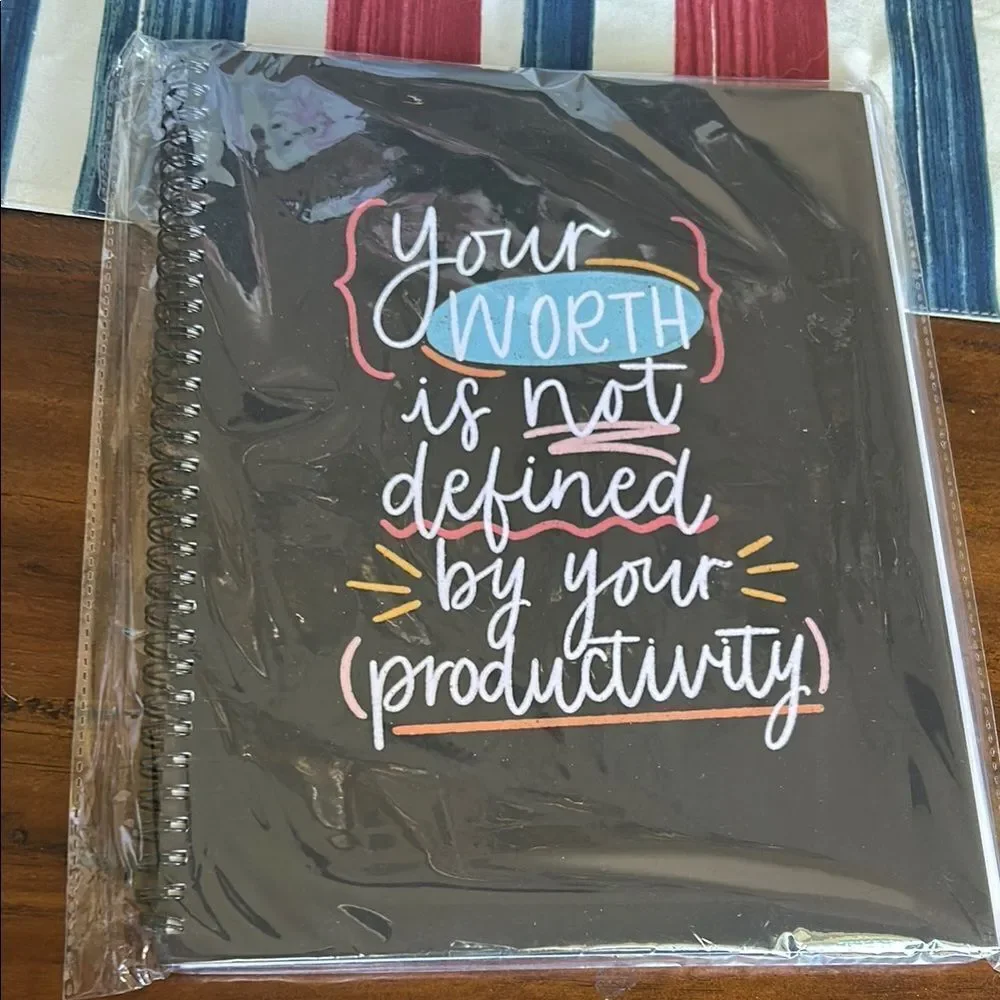 Elyse Breanne Inspirational Black Spiral Notebook new